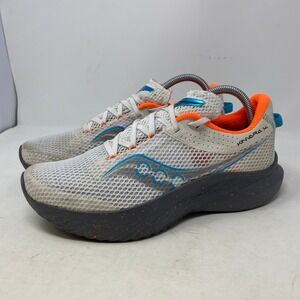 Saucony Kinvara 14 Mens Running Shoes White Grey Orange S20823-85 Size 8